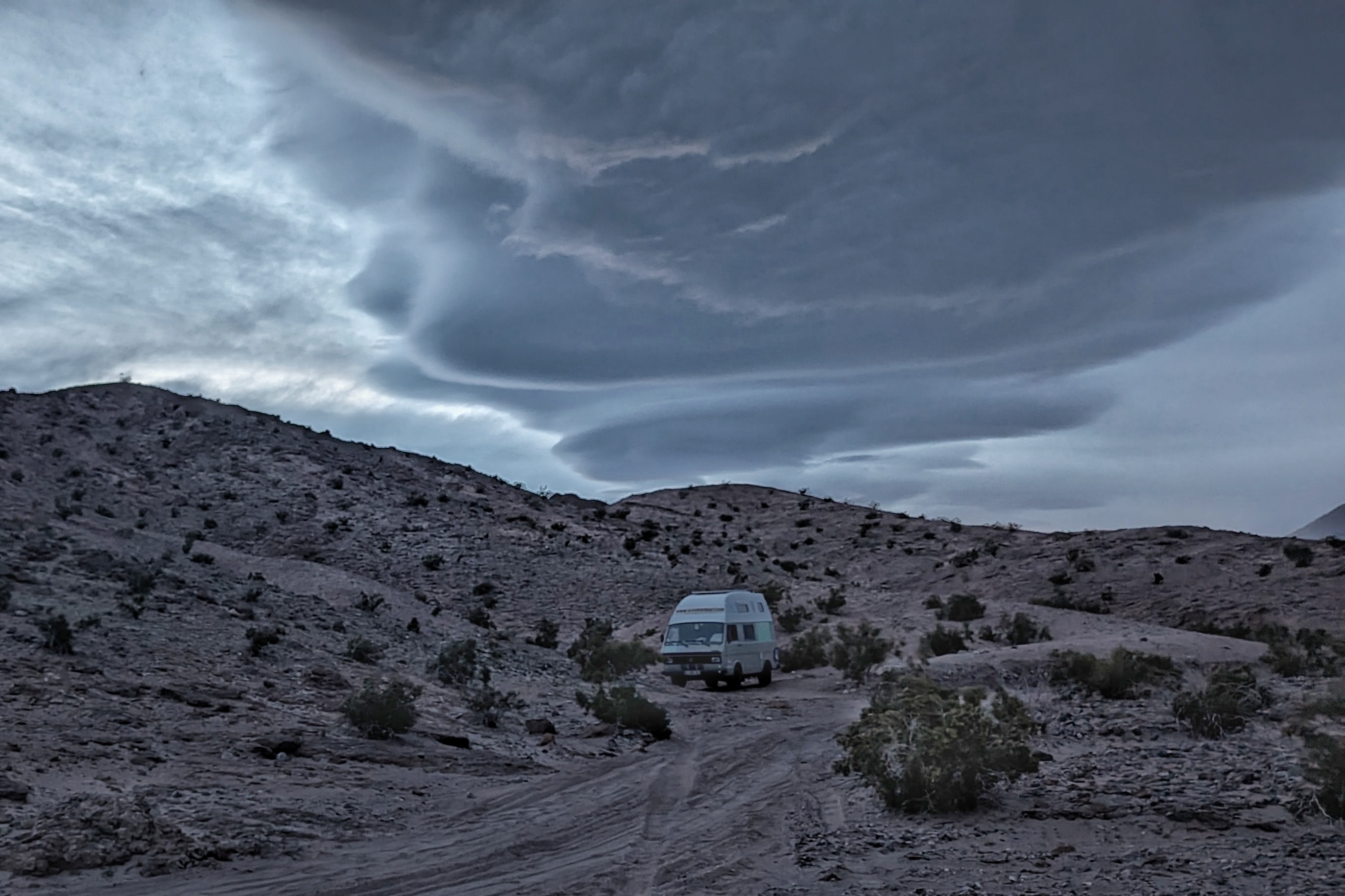 Orage sur la vallée de la Mort